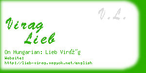 virag lieb business card